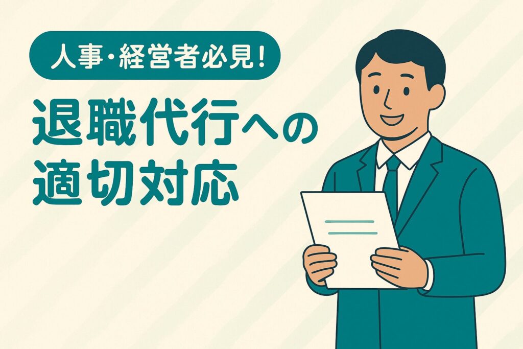 hr-response-resignation-service-thumbnail HR向け退職代行対応法を示すフレンドリーなバナー
